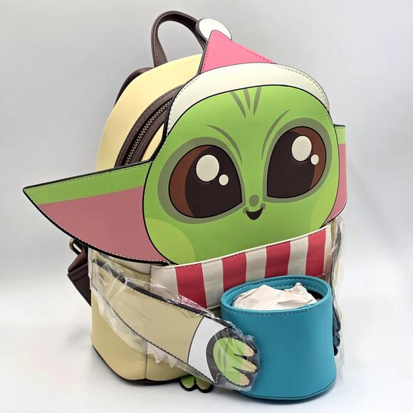 Loungefly Star Wars The Mandalorian The Child with Mug Holiday Mini Backpack main image 5